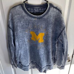 Michigan Vintage Poncho Fleece